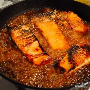 Семга в вине