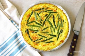 Пирог из тыквы и спаржи