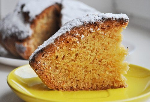 Постный апельсиновый кекс