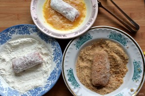 Фламенкины с начинкой из сыра, яйца и зеленого лука