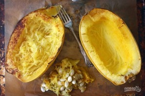 Пирог из тыквы и спаржи