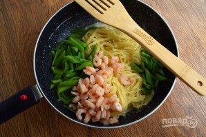 Паста "Альфредо" со стручковой фасолью