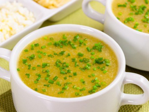 Суп-пюре с кабачками и цветной капустой