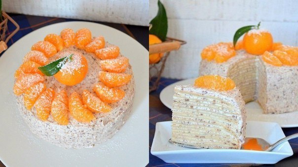 Блинный торт с шоколадом