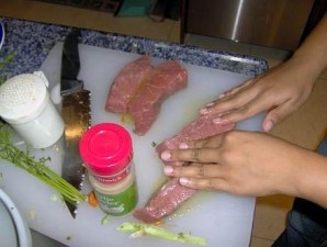 Овощи с говядиной в меду