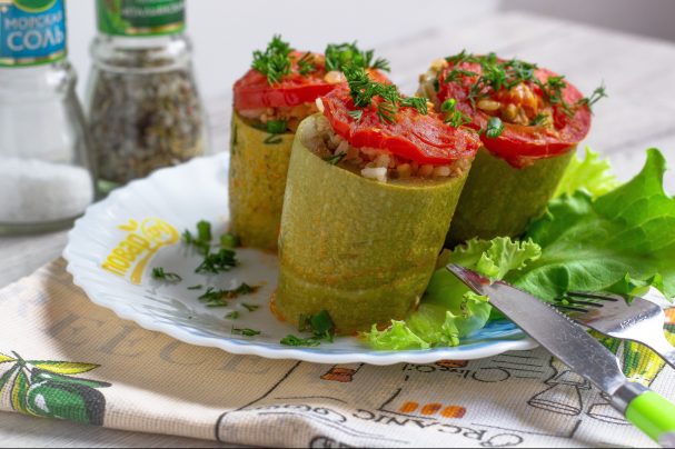 Фаршированные кабачки по турецкому рецепту