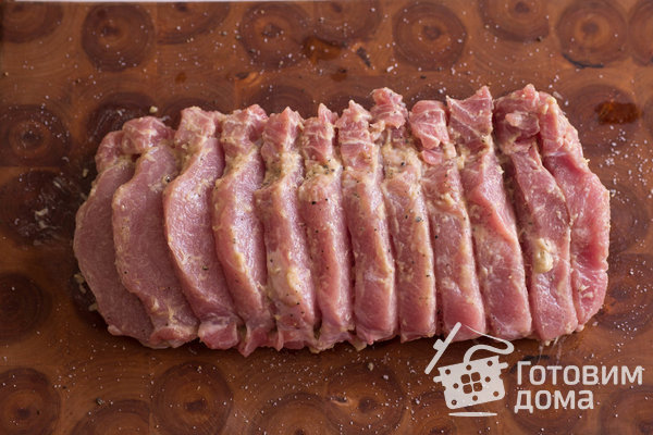 Мясная "Книжка" с грибами и сыром в духовке