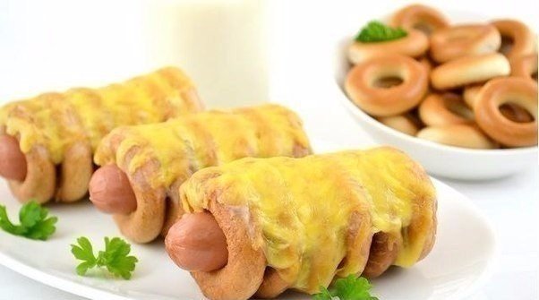 Сосиски в сушках