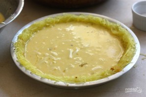 Пирог из тыквы и спаржи